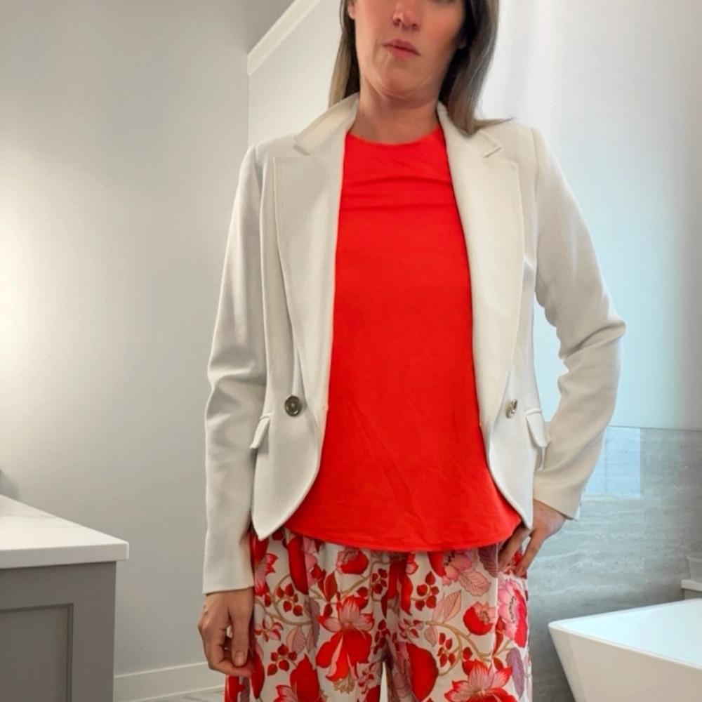 Trina Turk White Blazer